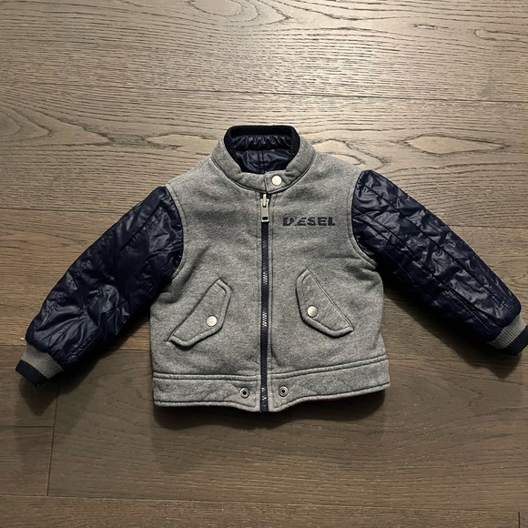 Diesel boys reversible fall jacket 24M EUC Ret $299 - Picture 6 of 6